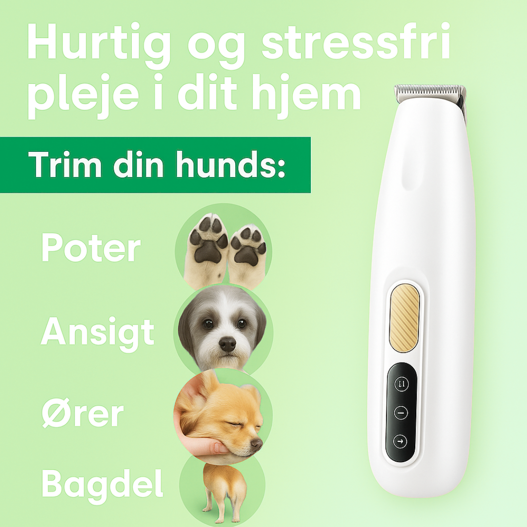 Trimi™ Pro Elektrisk hundetrimmer med lavt støjniveau