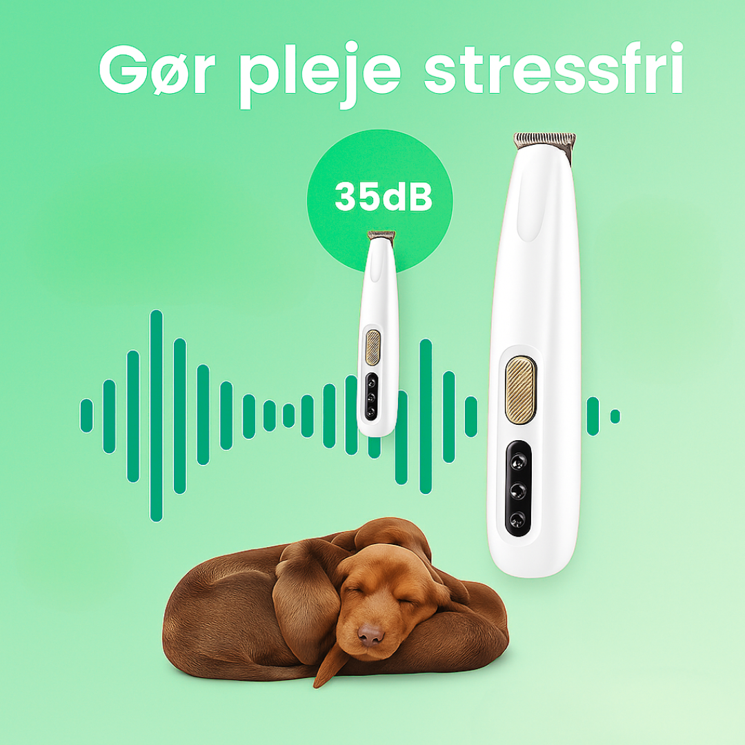 Trimi™ Pro Elektrisk hundetrimmer med lavt støjniveau