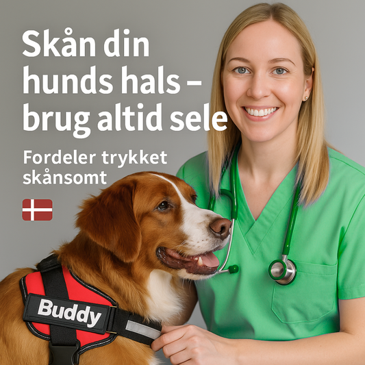 VufVest™ Justerbar personlig hundesele