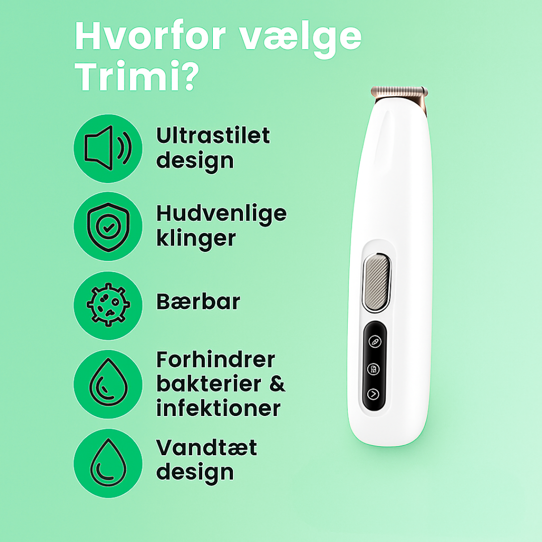 Trimi™ Pro Elektrisk hundetrimmer med lavt støjniveau