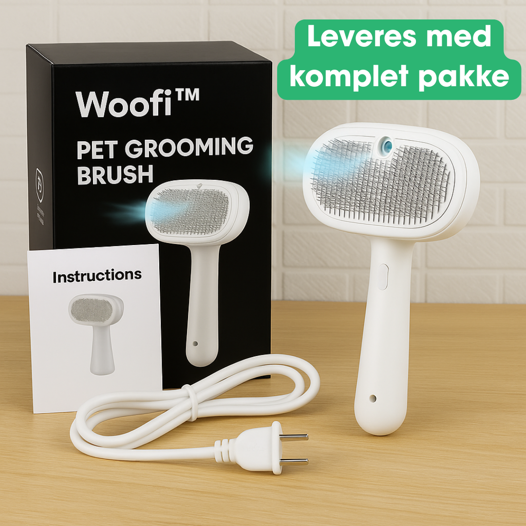 Woofi™ Professionel Dampplejebørste til hunde